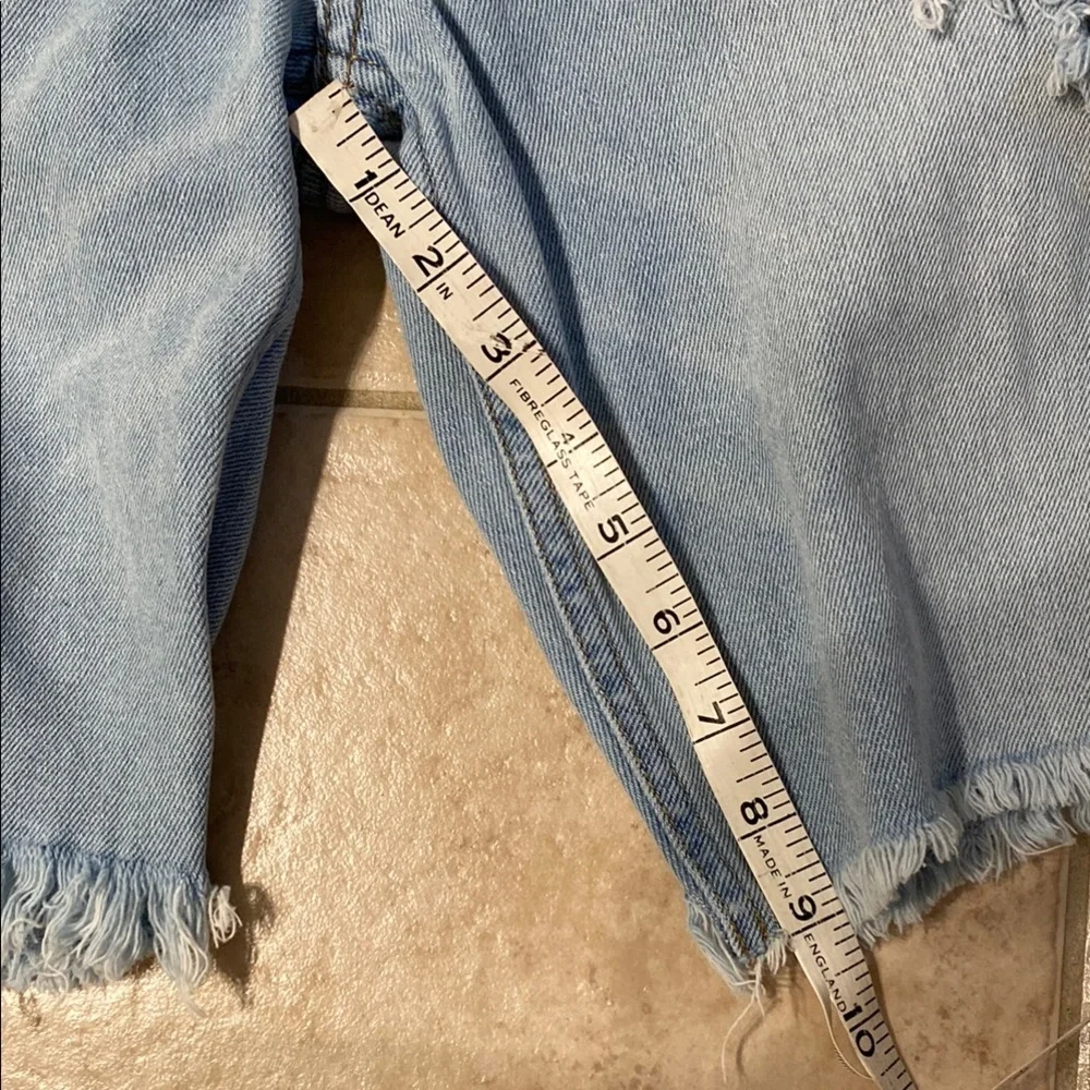 Hollister Distressed Light Blue Denim Shorts size 33 waist (see comments) - Picture 11 of 11